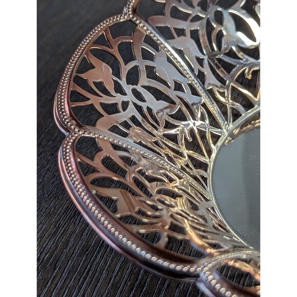 WMF Germany Art Nouveau Silverplated Bowl Ornate Floral Candy Dish Marked - Picture 14 of 16